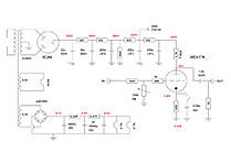 Röhren Vorverstärker mit WE417A-Trioden - Schaltplan downloaden